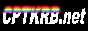 CPTKRB.net in white text on black background. the top third of the text has a retro-looking animated raninbow effect with bloom